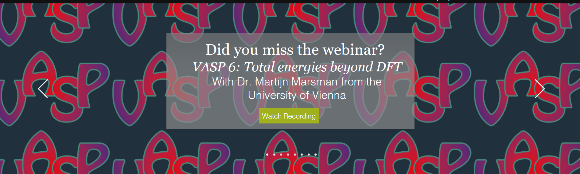 【VASP 6惊艳亮相】维也纳VASP开发组Dr. Martijn Marsman亲授