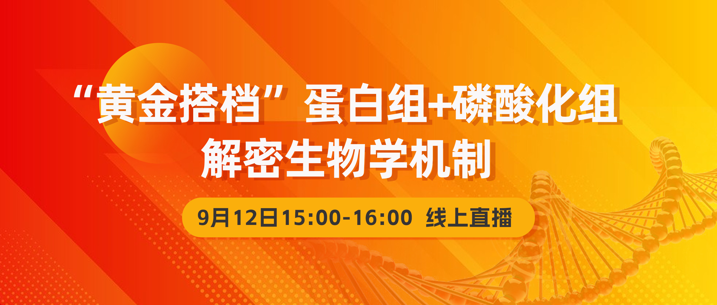 线上讲座 | “黄金搭档”蛋白组+磷酸化组解密生物学机制